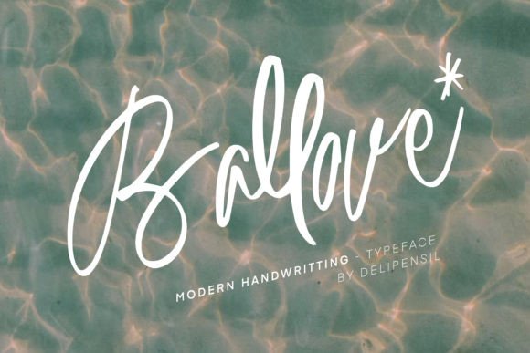 Ballove: A Modern Handwriting Font for Campaign Impact