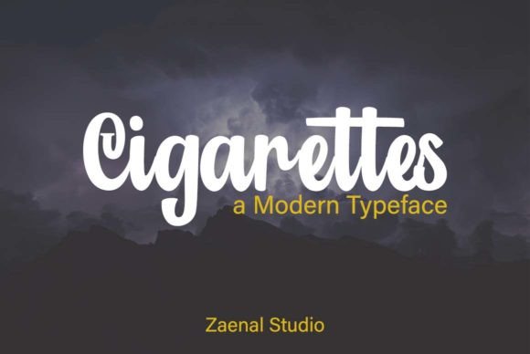 Cigarettes Font: Elevating Handmade and Printable Product Design