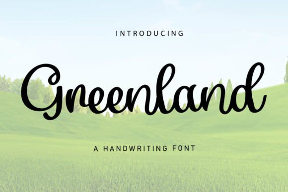 Greenland: A Handwritten Font for Crafted Products
