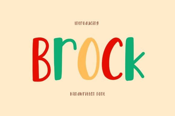 Introducing Brock: A Cute Handwritten Font for Crafters