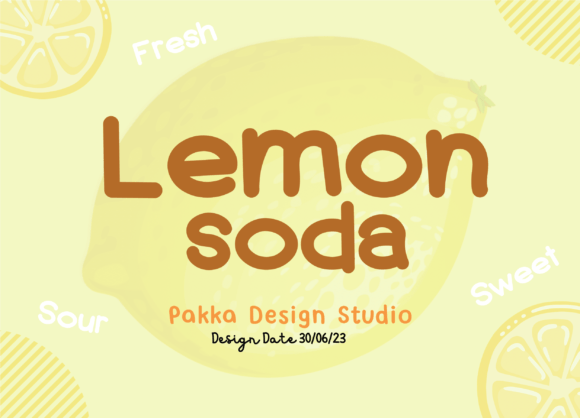 Lemon Soda: A Cheerful Font for Editorial Joy
