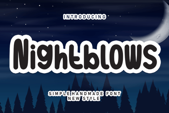 Nightblows: An Edgy Script Font for Handmade Product Charm