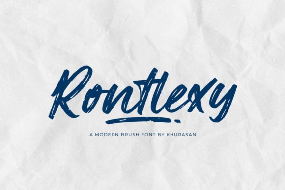 Rontlexy: A Modern Brush Font for Digital Branding