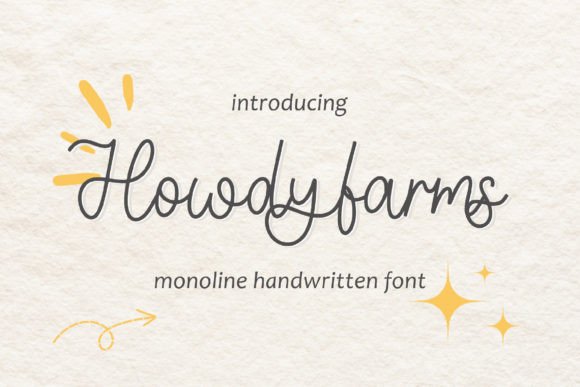 The Howdyfarms Font: A Friendly Tool for Creative Makers